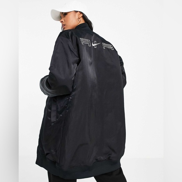 𝐍𝐈𝐊𝐄 Therma-Fit Long Bomber Jacket in Black Size Large - Picture 12 of 16